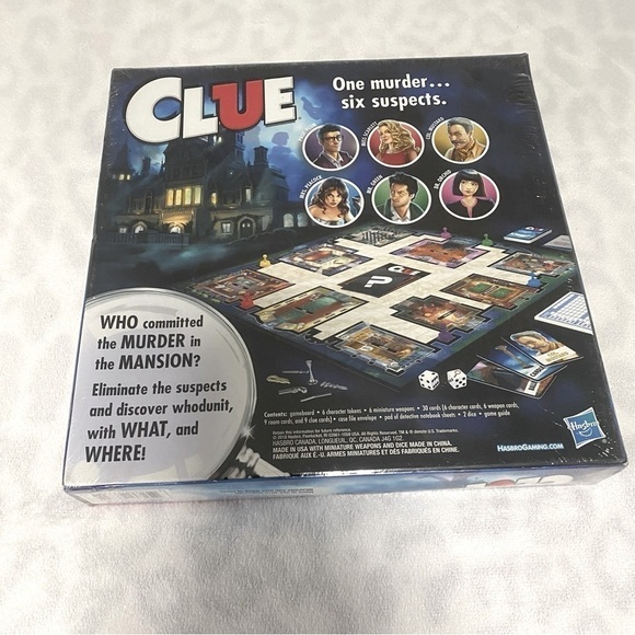 Hasbro Gaming Clue The Classic Mystery Board Game New Unopened Box - Picture 3 of 4